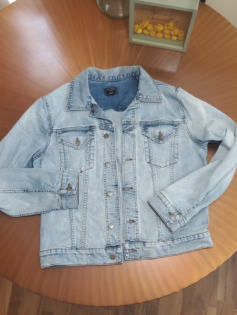 Club Monaco Light Blue Denim Jacket - Women Size M